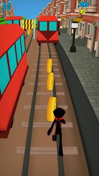 Stickman Subway Runner - City Surf游戏截图3