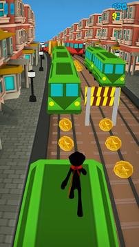 Stickman Subway Runner - City Surf游戏截图4