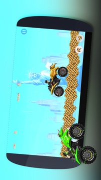 Crazy monster bike Hill Race游戏截图2