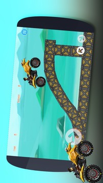 Crazy monster bike Hill Race游戏截图1