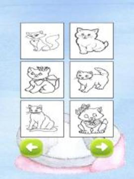 Cat Kitty Coloring Book Games for Kids游戏截图4
