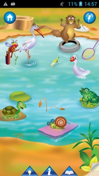 Animal Pond- Kids Draw & Paint游戏截图2