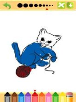 Cat Kitty Coloring Book Games for Kids游戏截图2