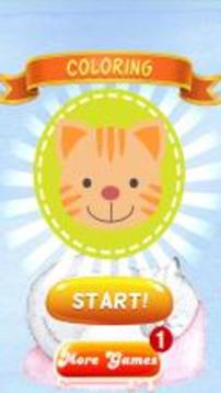 Cat Kitty Coloring Book Games for Kids游戏截图1