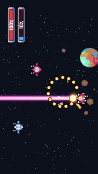 Pixel Journey: 2D Space shooter游戏截图1