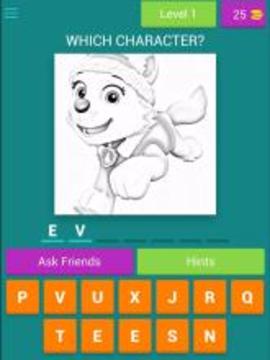 Guess the Paw Patrol Word Puzzle游戏截图4