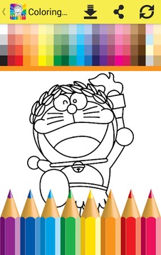 Coloring Game Dorae The Cat游戏截图1