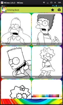 Coloring Game For The Simpsons游戏截图1