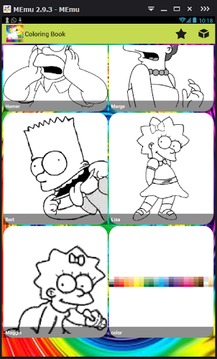 Coloring Game For The Simpsons游戏截图2