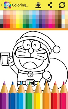 Coloring Game Dorae The Cat游戏截图2