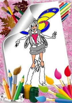 Coloring Pages Bloom Winx游戏截图5