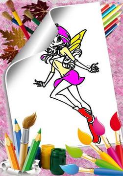 Coloring Pages Bloom Winx游戏截图2