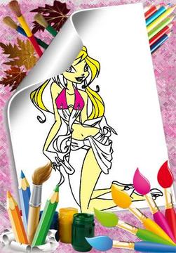 Coloring Pages Bloom Winx游戏截图1