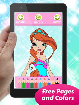 Coloring Game for WinX Girls游戏截图5