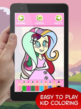 Coloring - Equesteria MLP Girl游戏截图2