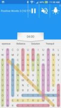 Positive Word Search Game游戏截图1