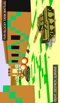 Blocky Tank Wars游戏截图1