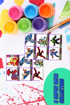 SuperHero: Kids Coloring Book游戏截图1