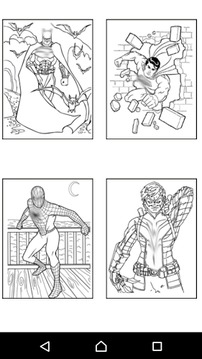 Coloring Super Heroes for Kids游戏截图5