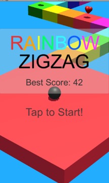 Rainbow Zigzag 3D游戏截图1