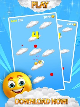 Emoji Sliding: jumping down游戏截图1