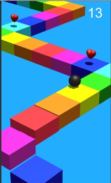 Rainbow Zigzag 3D游戏截图2