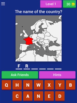Quiz Country on Map游戏截图5