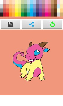 Coloring Dragon Book游戏截图2