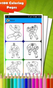 Coloring Book for Super Hero游戏截图2