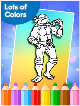 How to color Turtles Ninja游戏截图3