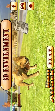 Angry Lion City Attack 3D游戏截图2
