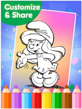 How To Color Smurfs游戏截图2