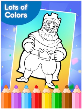 How to color Clash Royale游戏截图1