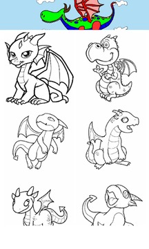 Coloring Dragon Book游戏截图1