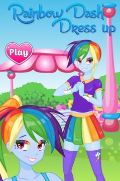 Rainbow Dash Dress up游戏截图1