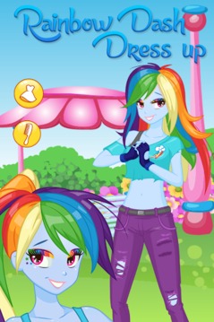 Rainbow Dash Dress up游戏截图3