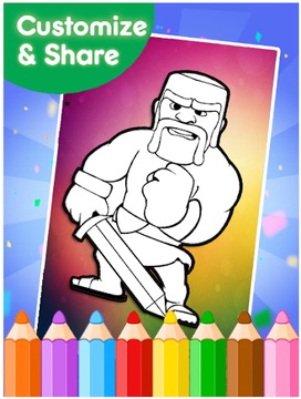 How to color Clash Royale游戏截图2