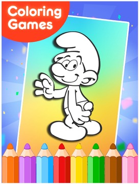 How To Color Smurfs游戏截图3