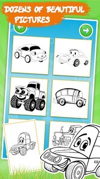Car Monster Coloring Book游戏截图2