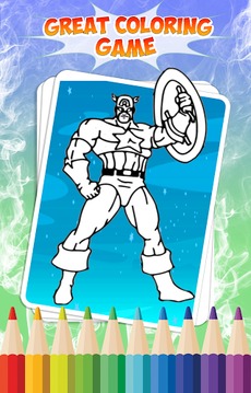 Superhero Coloring Book *游戏截图5