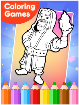 How to color Clash Royale游戏截图5