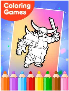 How to color Clash Royale游戏截图4