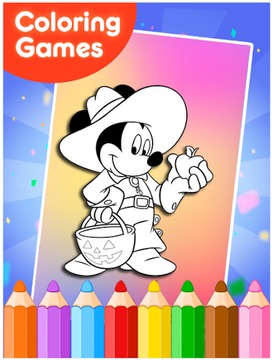 How to color Mickey mouse游戏截图1