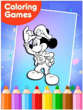 How to color Mickey mouse游戏截图4