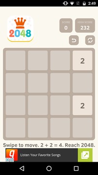 2048 Classic Puzzle游戏截图2