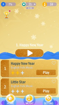 Gold Piano Tiles游戏截图1