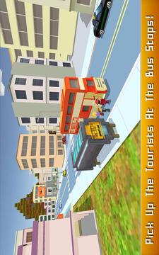 Blocky Bus SIM: Tourist Drive游戏截图4