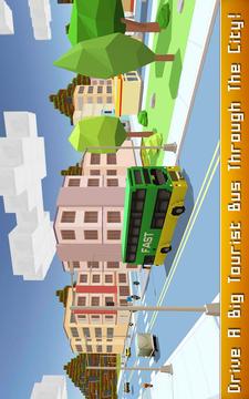 Blocky Bus SIM: Tourist Drive游戏截图1