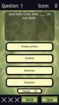 Mortal Instruments Trivia游戏截图2