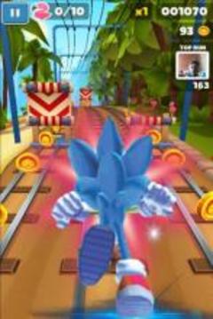 Subway Super Sonic Run游戏截图2